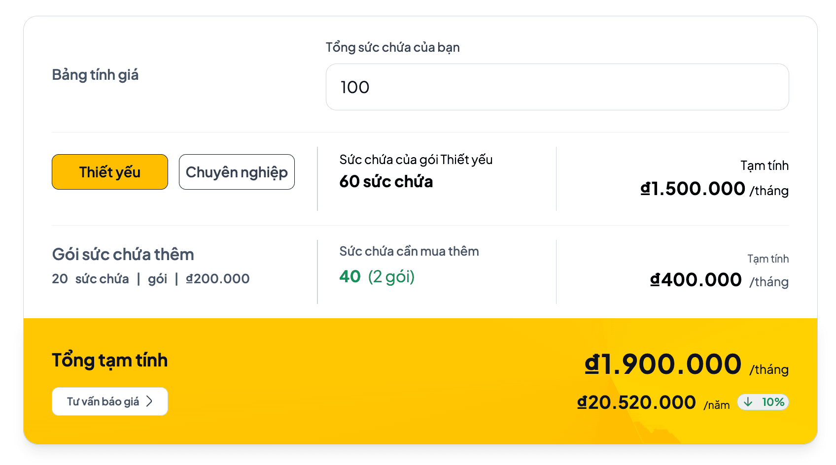 phần mềm quản lý coworking - Smartos chi phí web.png